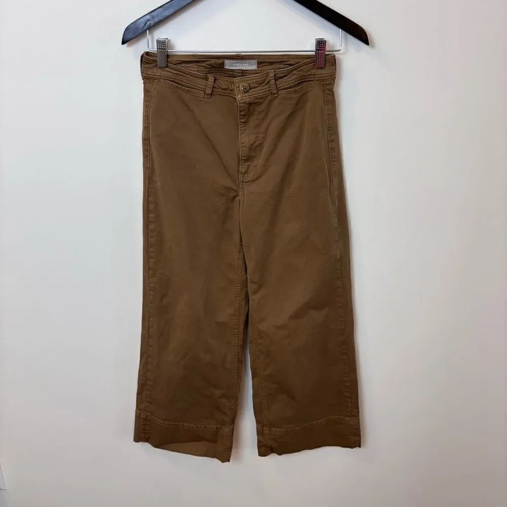 Everlane Cropped Mariner Pants Size 2 Tan/Brown - Picture 2 of 11